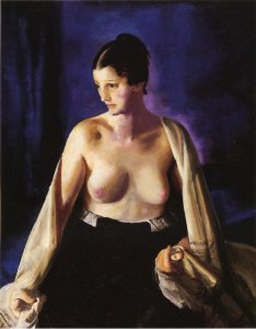 Nude With White Shawl